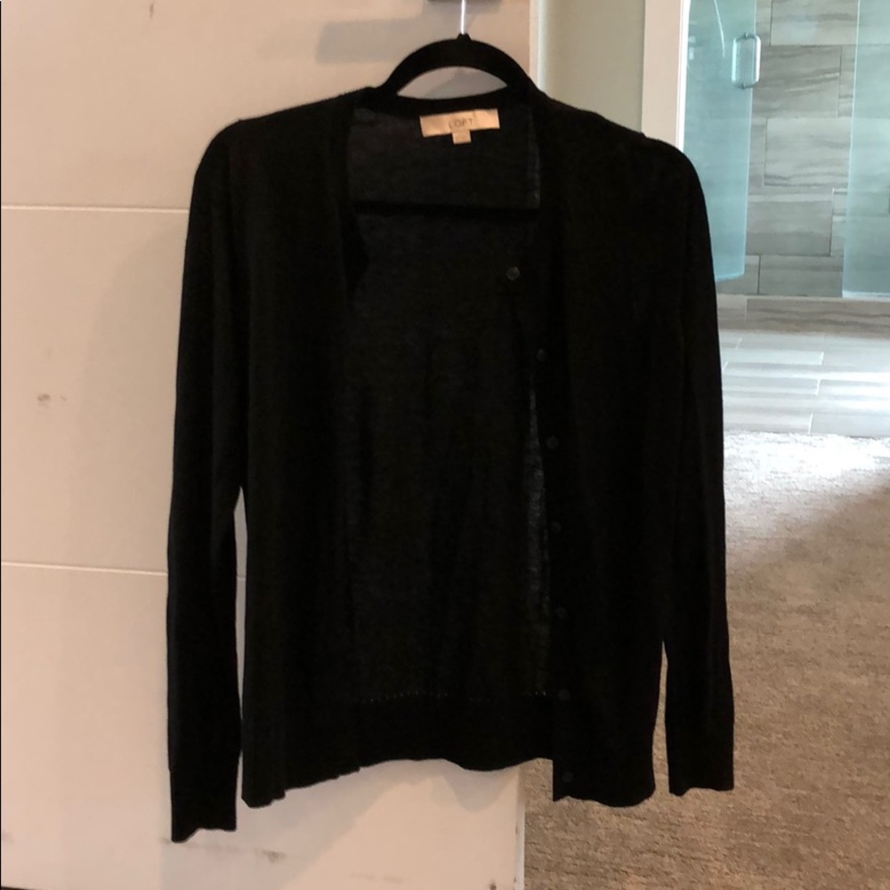Black cardigan